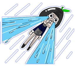 [okim]school girl Apple sticker #920511