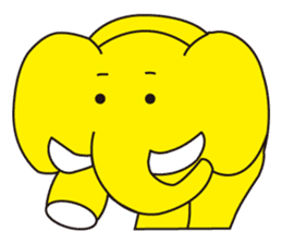 Mandai Yellow Elephant sticker #921319