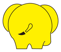 Mandai Yellow Elephant sticker #921320