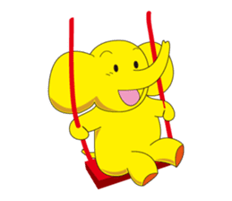 Mandai Yellow Elephant sticker #921321