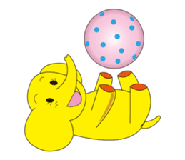 Mandai Yellow Elephant sticker #921323