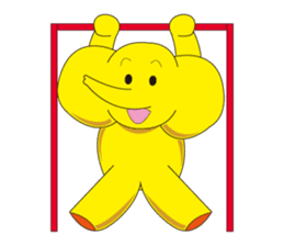 Mandai Yellow Elephant sticker #921325