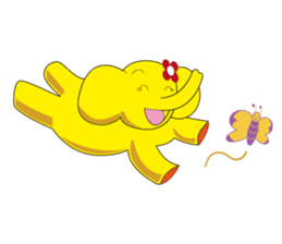 Mandai Yellow Elephant sticker #921326