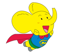Mandai Yellow Elephant sticker #921327