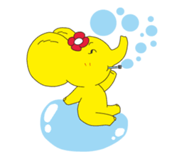 Mandai Yellow Elephant sticker #921331