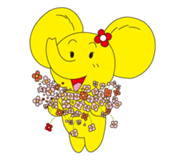 Mandai Yellow Elephant sticker #921332