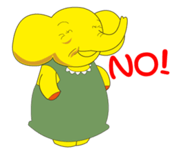 Mandai Yellow Elephant sticker #921336