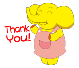 Mandai Yellow Elephant sticker #921339