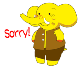 Mandai Yellow Elephant sticker #921340