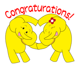 Mandai Yellow Elephant sticker #921341