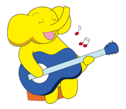 Mandai Yellow Elephant sticker #921342