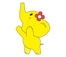 Mandai Yellow Elephant sticker #921347