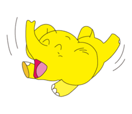 Mandai Yellow Elephant sticker #921348