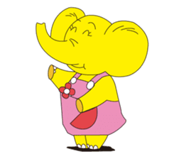 Mandai Yellow Elephant sticker #921353