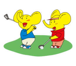 Mandai Yellow Elephant sticker #921358