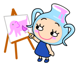 Original Horoscopes: "The Water-bearer" sticker #921921