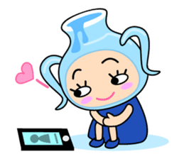 Original Horoscopes: "The Water-bearer" sticker #921927