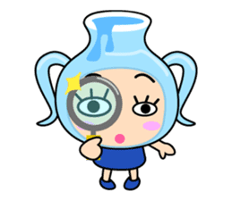 Original Horoscopes: "The Water-bearer" sticker #921931