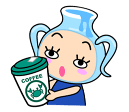 Original Horoscopes: "The Water-bearer" sticker #921934