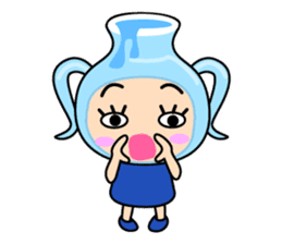 Original Horoscopes: "The Water-bearer" sticker #921935