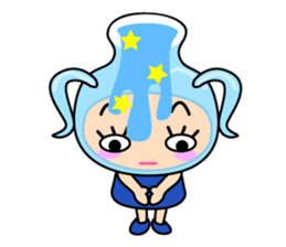 Original Horoscopes: "The Water-bearer" sticker #921940