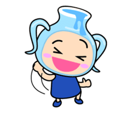 Original Horoscopes: "The Water-bearer" sticker #921941