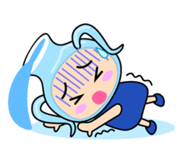 Original Horoscopes: "The Water-bearer" sticker #921942