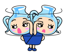 Original Horoscopes: "The Water-bearer" sticker #921946