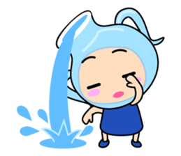 Original Horoscopes: "The Water-bearer" sticker #921947