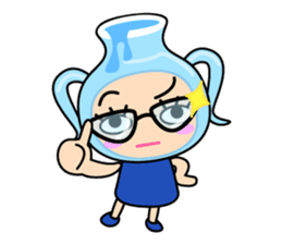 Original Horoscopes: "The Water-bearer" sticker #921948