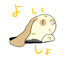 Lop ear rabbits ver.Spotted sticker #922915