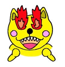 yellow cat sticker #923226