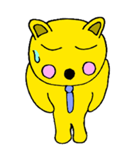 yellow cat sticker #923229
