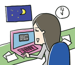 Certain salaried worker "Woman" sticker #923381