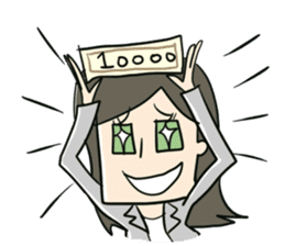 Certain salaried worker "Woman" sticker #923390