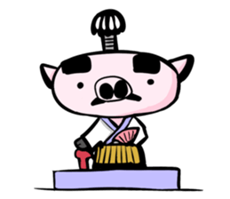 Feudal lord of pig(English version) sticker #923519