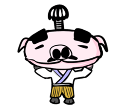 Feudal lord of pig(English version) sticker #923521