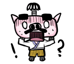 Feudal lord of pig(English version) sticker #923523