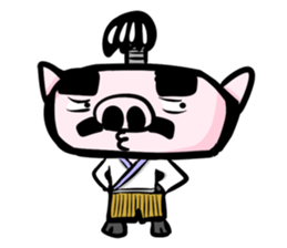 Feudal lord of pig(English version) sticker #923528