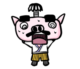 Feudal lord of pig(English version) sticker #923542