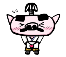 Feudal lord of pig(English version) sticker #923544