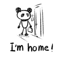 Rakugaki panda Y [My day](English) sticker #923821