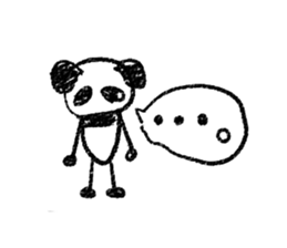 Rakugaki panda Y [My day](English) sticker #923832