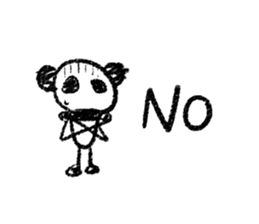 Rakugaki panda Y [My day](English) sticker #923838