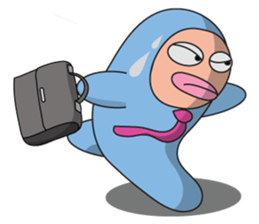 BLUE ZENTAI MAN sticker #924057