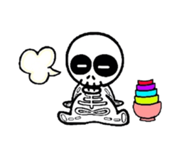 Zentai Skeleton Boy sticker #924521
