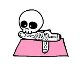 Zentai Skeleton Boy sticker #924531