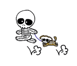 Zentai Skeleton Boy sticker #924533