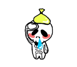 Zentai Skeleton Boy sticker #924542