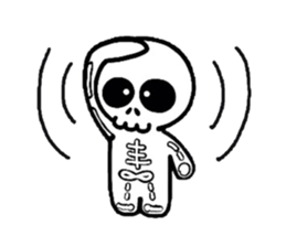 Zentai Skeleton Boy sticker #924546
